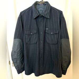 Faconnable wool blend over shirt